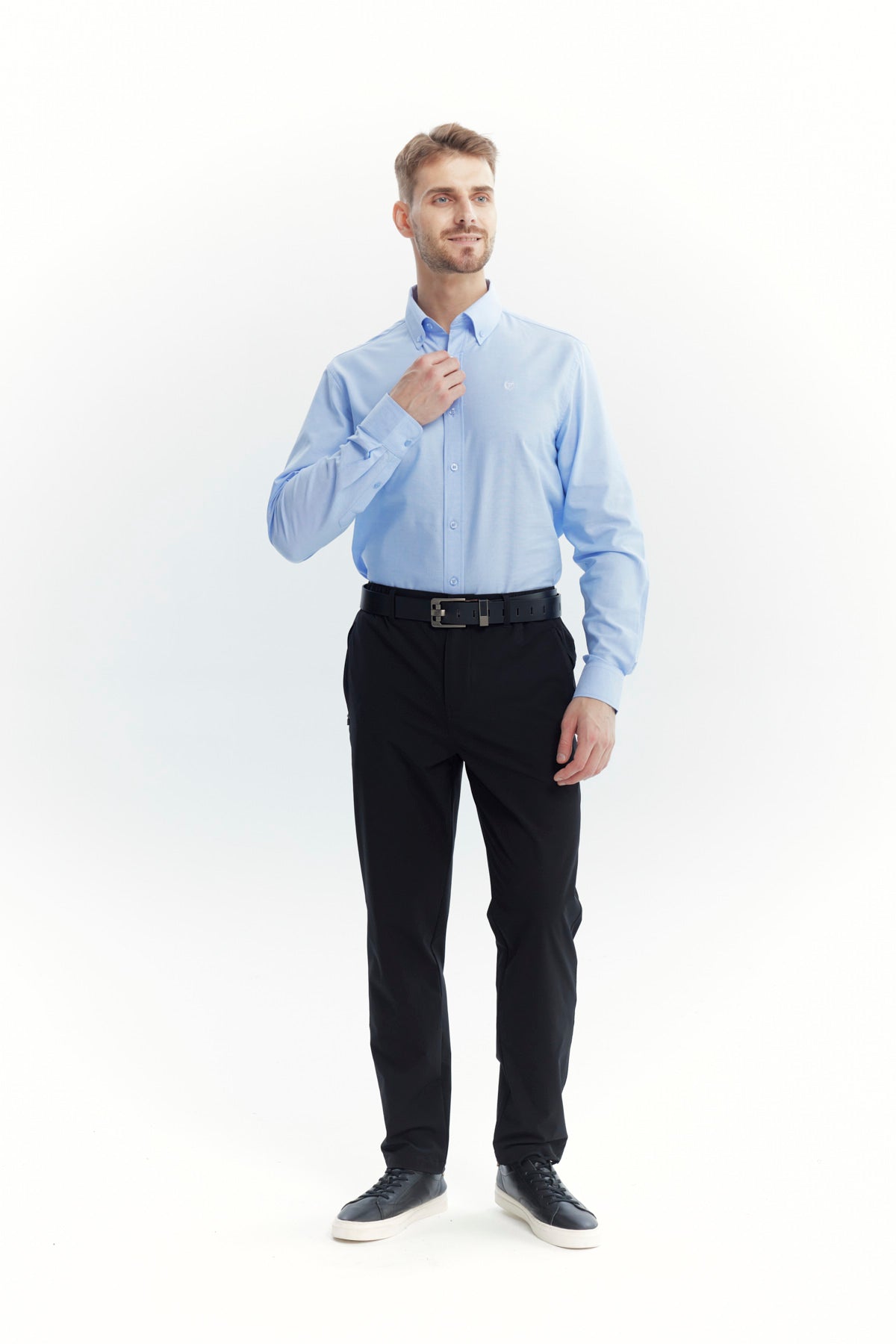 Camisa Hombre Regular Celeste
