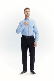 Camisa Hombre Regular Celeste