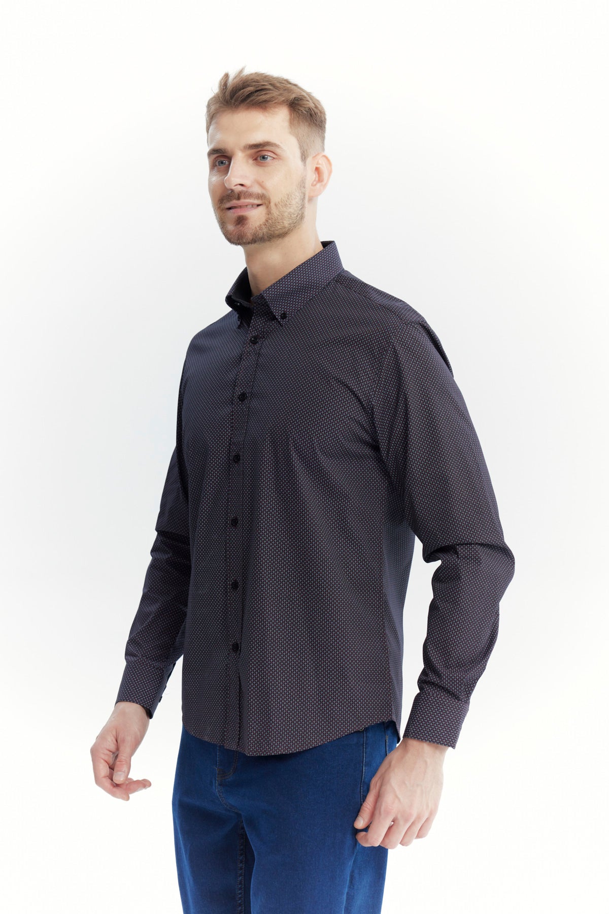 Camisa Hombre Regular Negro