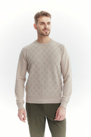 Sweater Hombre Regular Beige Oscuro