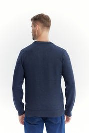 Sweater Hombre Regular Azul Marino