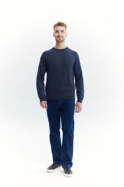 Sweater Hombre Regular Azul Marino