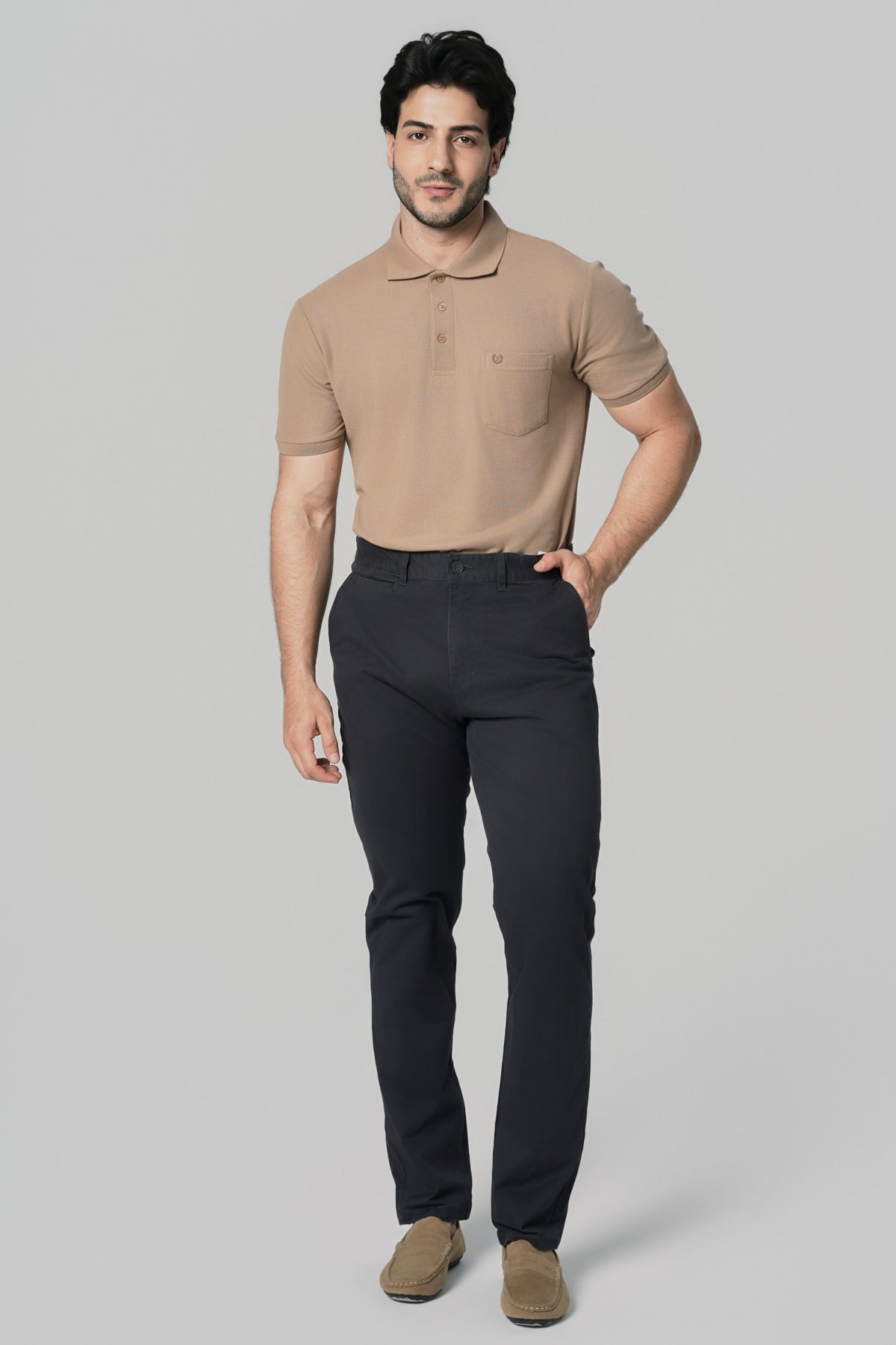 Pantalón Hombre Calce Recto Marengo