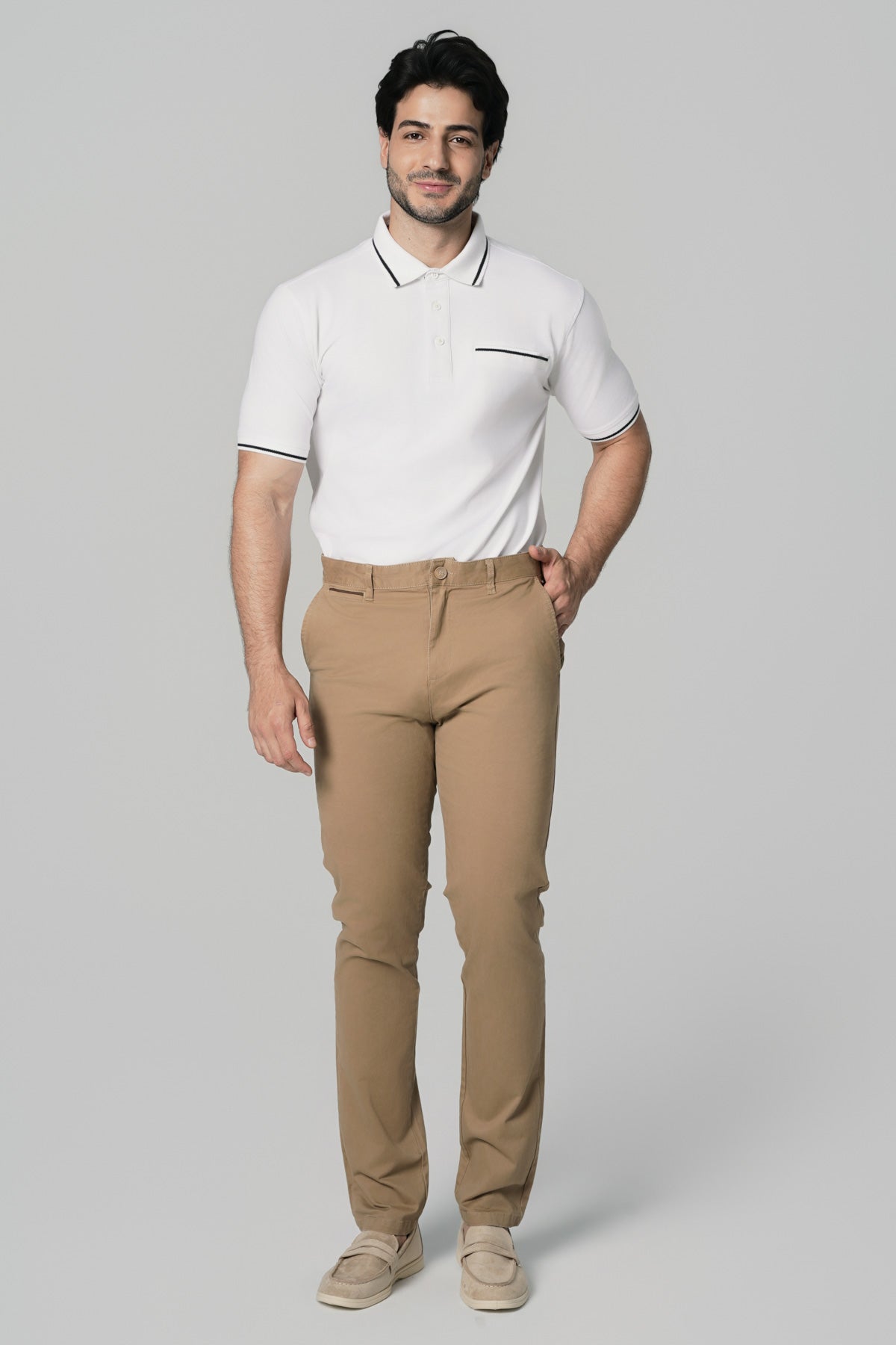 Pantalón Hombre Calce Recto Camel