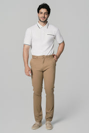 Pantalón Hombre Calce Recto Camel