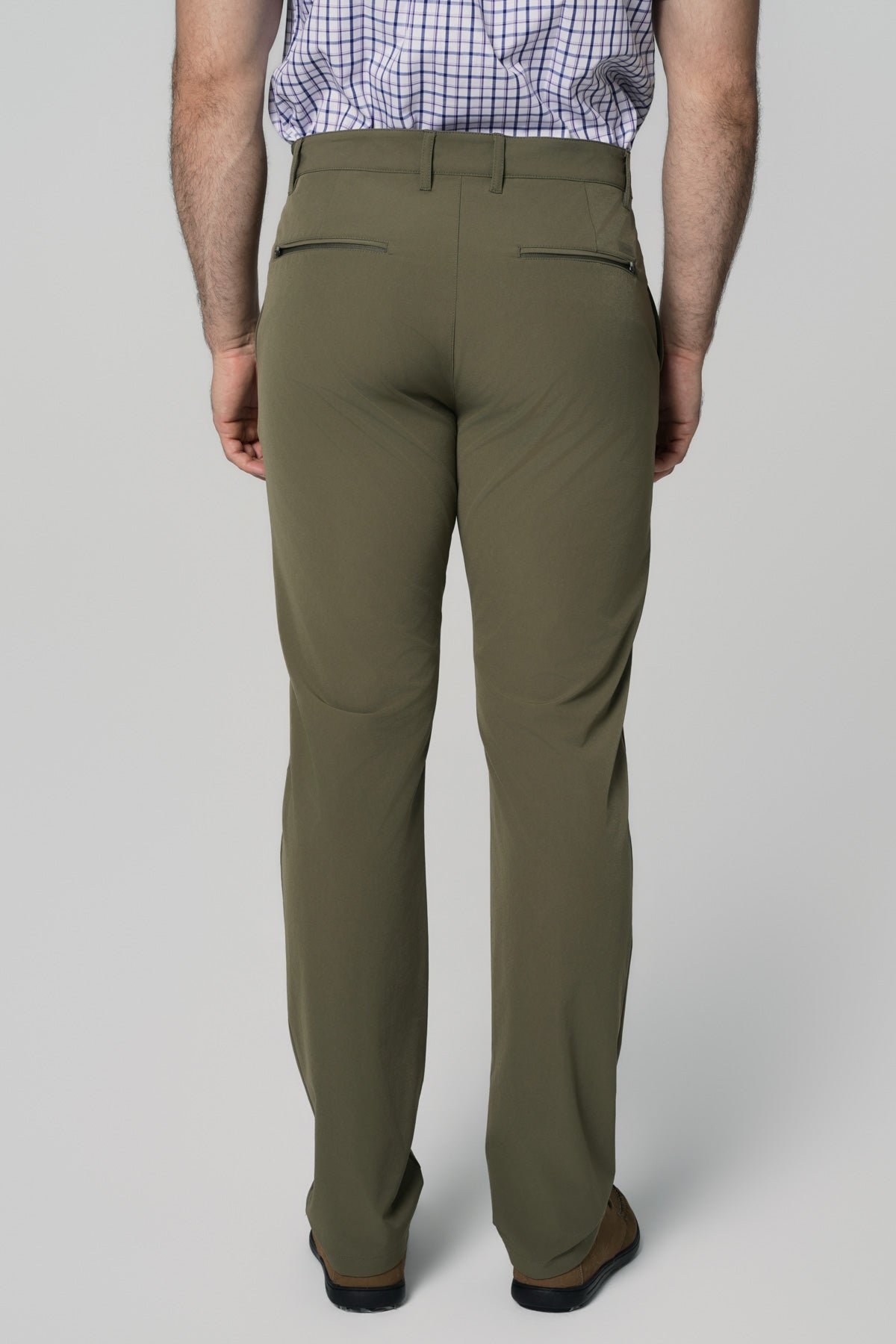 Pantalón Clásico Hombre Verde Oliva