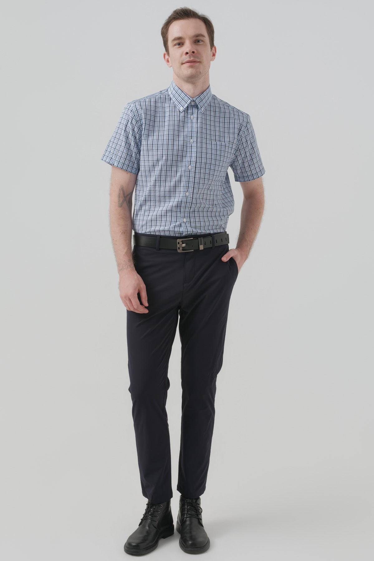 Pantalón Clásico Hombre Azul Marino