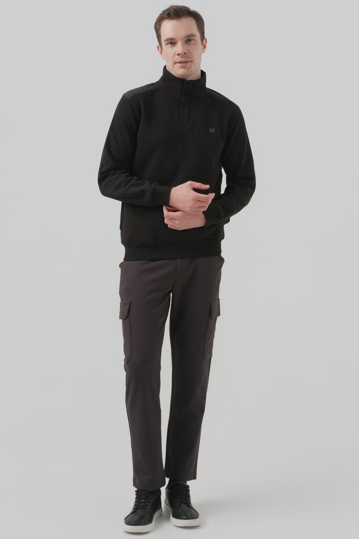 Polerón Hombre Regular Negro