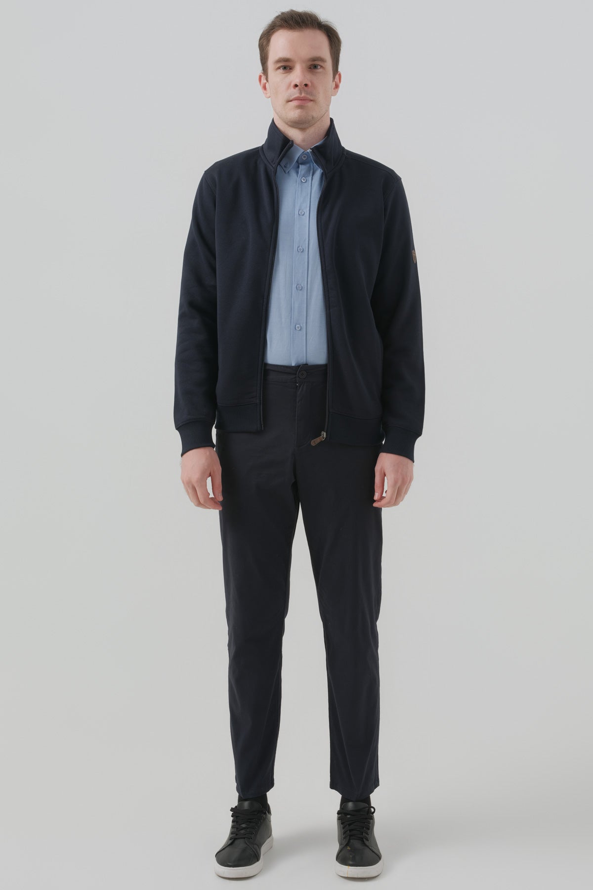 Polerón Hombre Regular Azul Marino