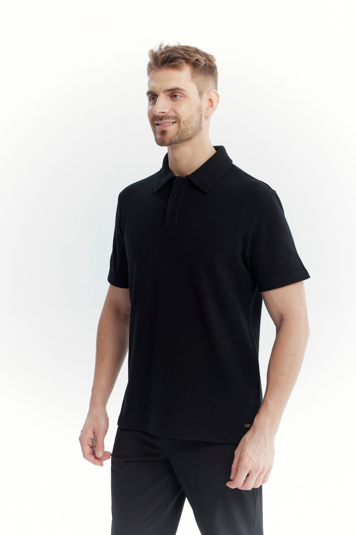 Polera Hombre Regular Negro