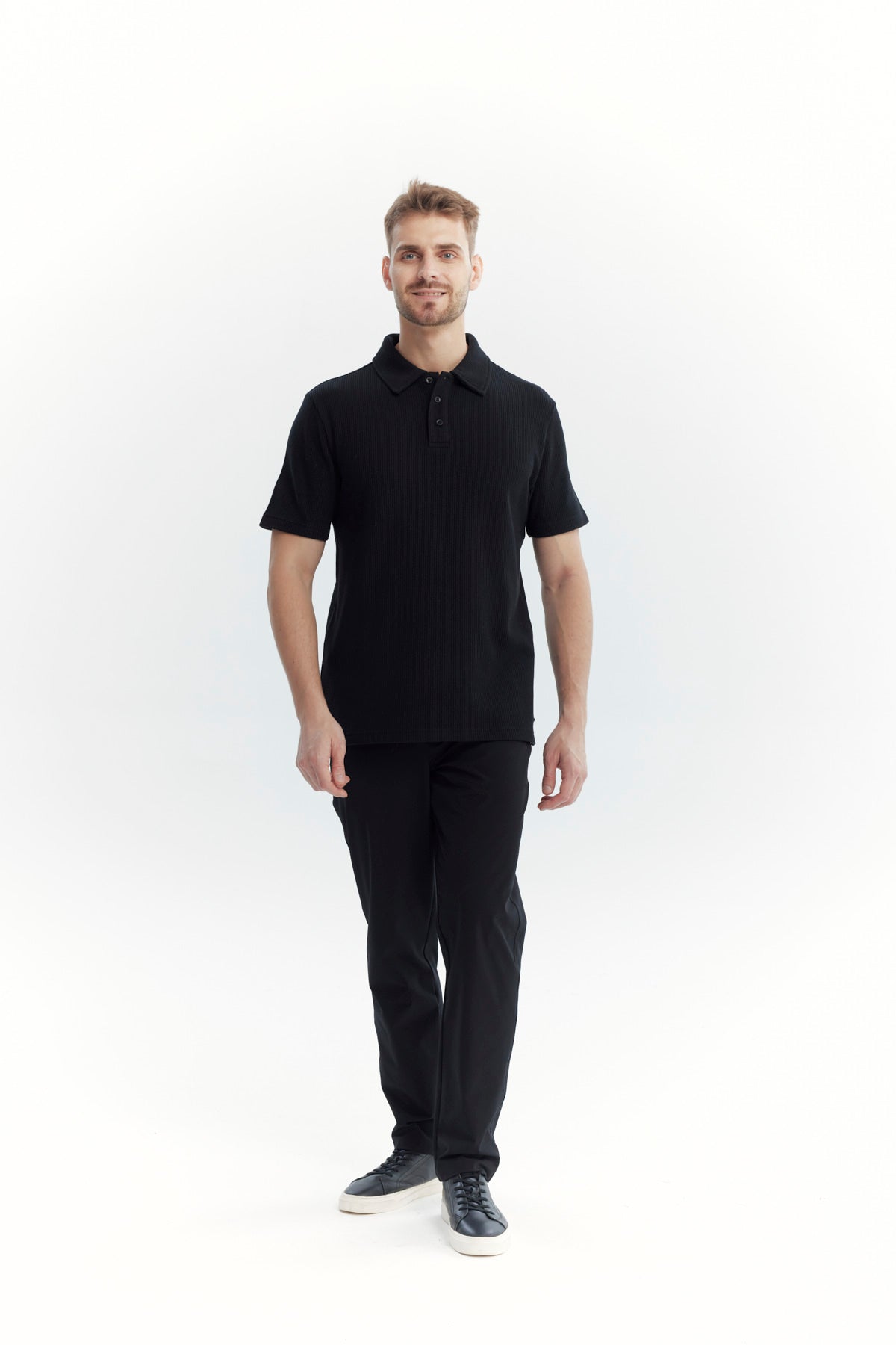 Polera Hombre Regular Negro
