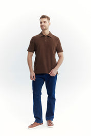 Polera Hombre Regular Café