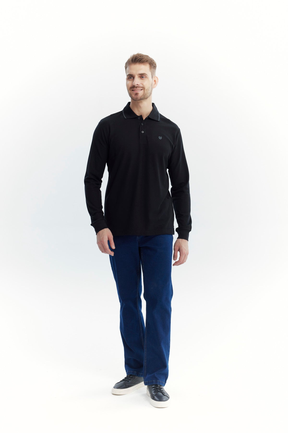 Polera Hombre Regular Negro