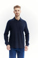 Polera Hombre Regular Azul Marino