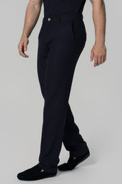 Pantalón Calce Recto Hombre Azul Marino