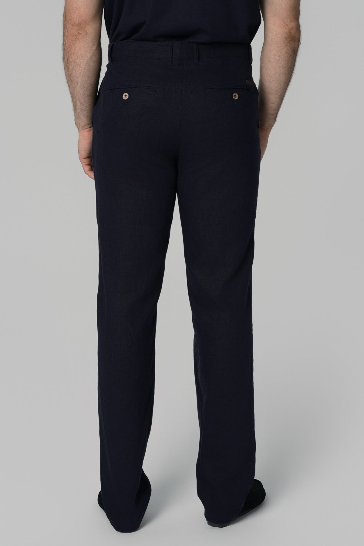 Pantalón Calce Recto Hombre Azul Marino