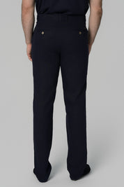Pantalón Calce Recto Hombre Azul Marino