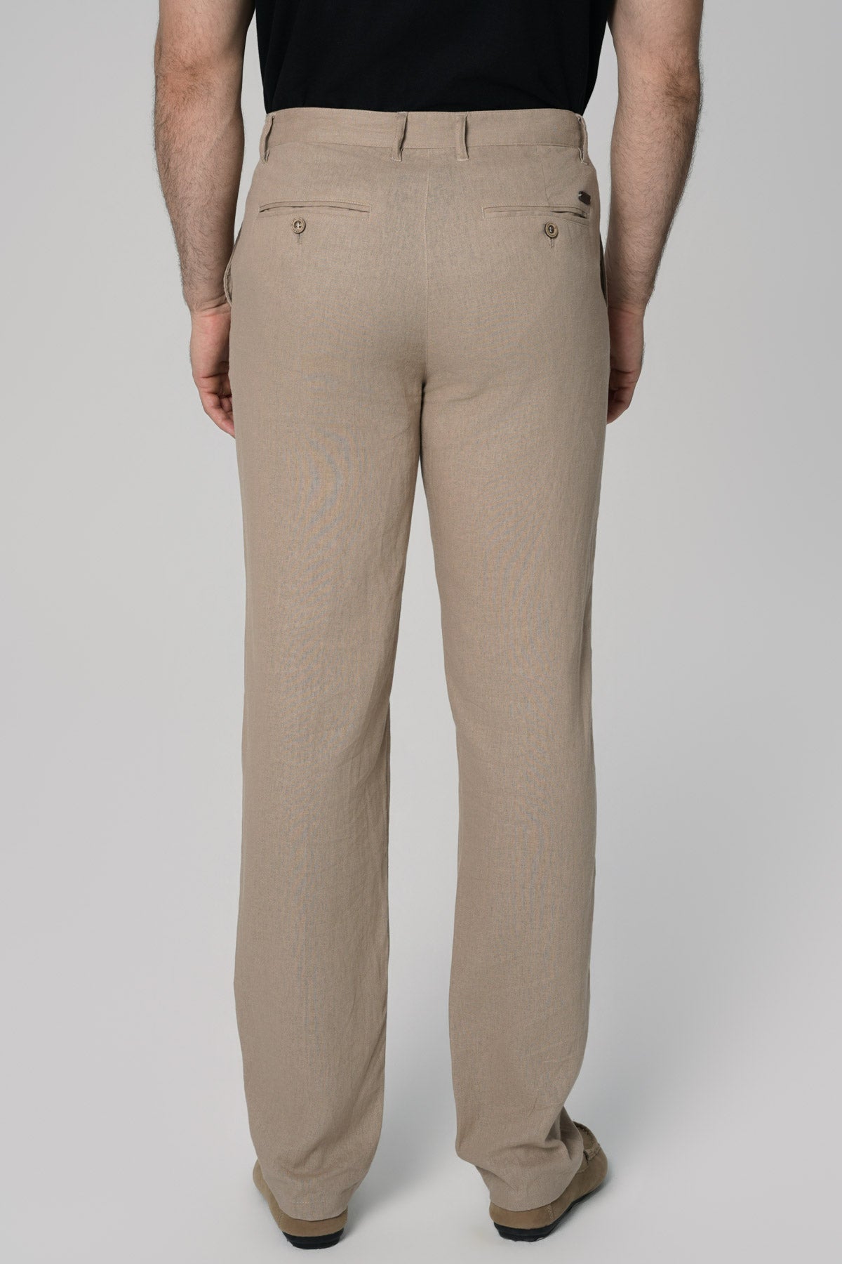 Pantalón Calce Recto Hombre Camel