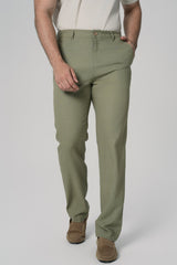 Pantalón Calce Recto Hombre Verde