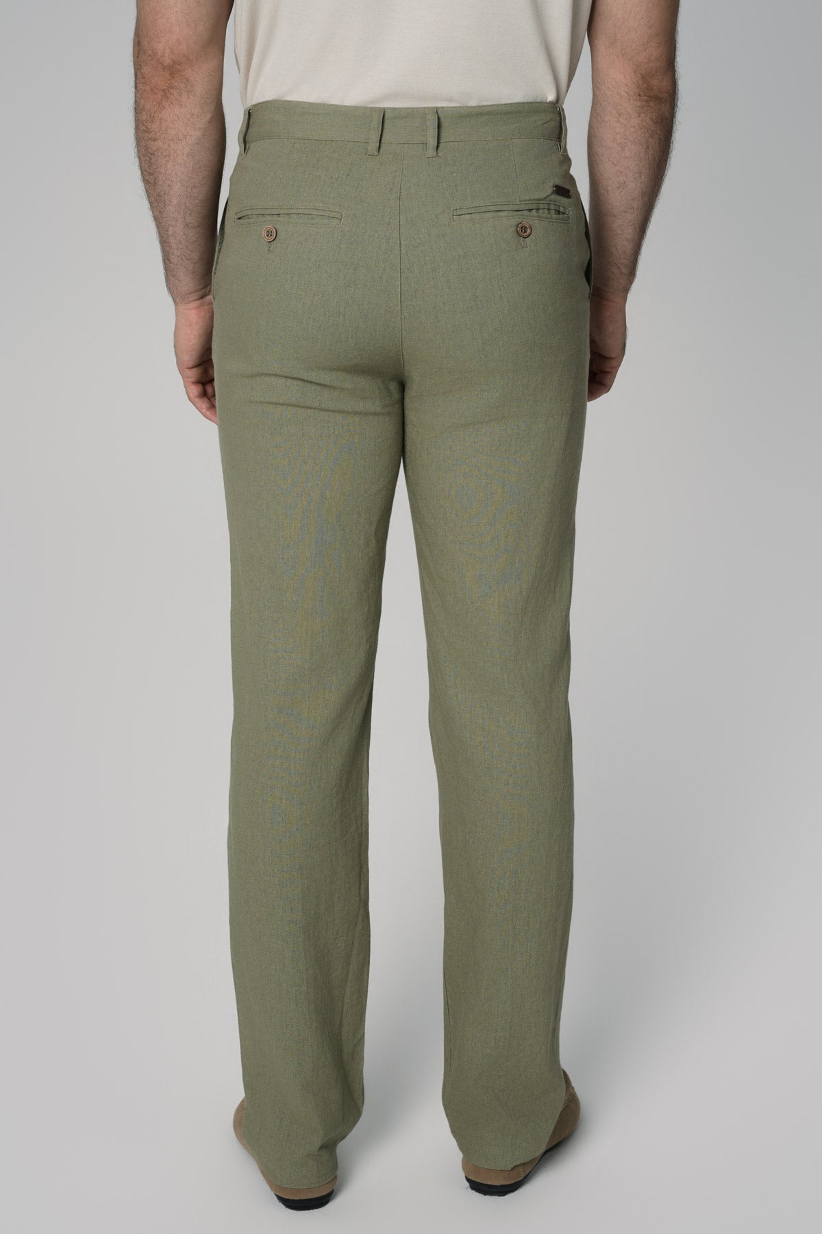 Pantalón Calce Recto Hombre Verde
