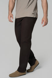 Pantalón Calce Recto Hombre Chocolate