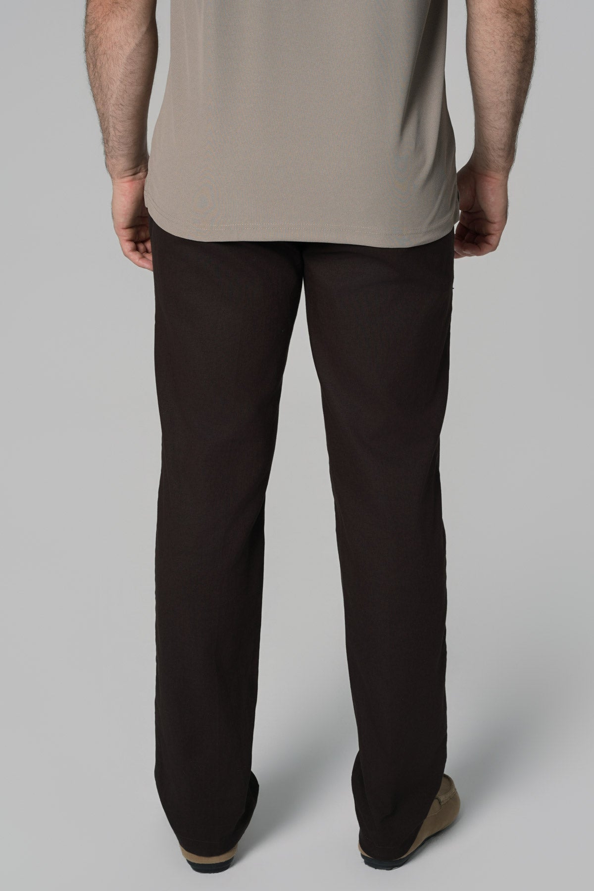 Pantalón Calce Recto Hombre Chocolate