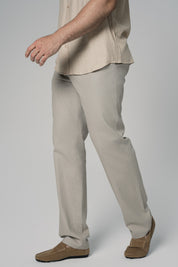 Pantalón Calce Recto Hombre Beige Oscuro