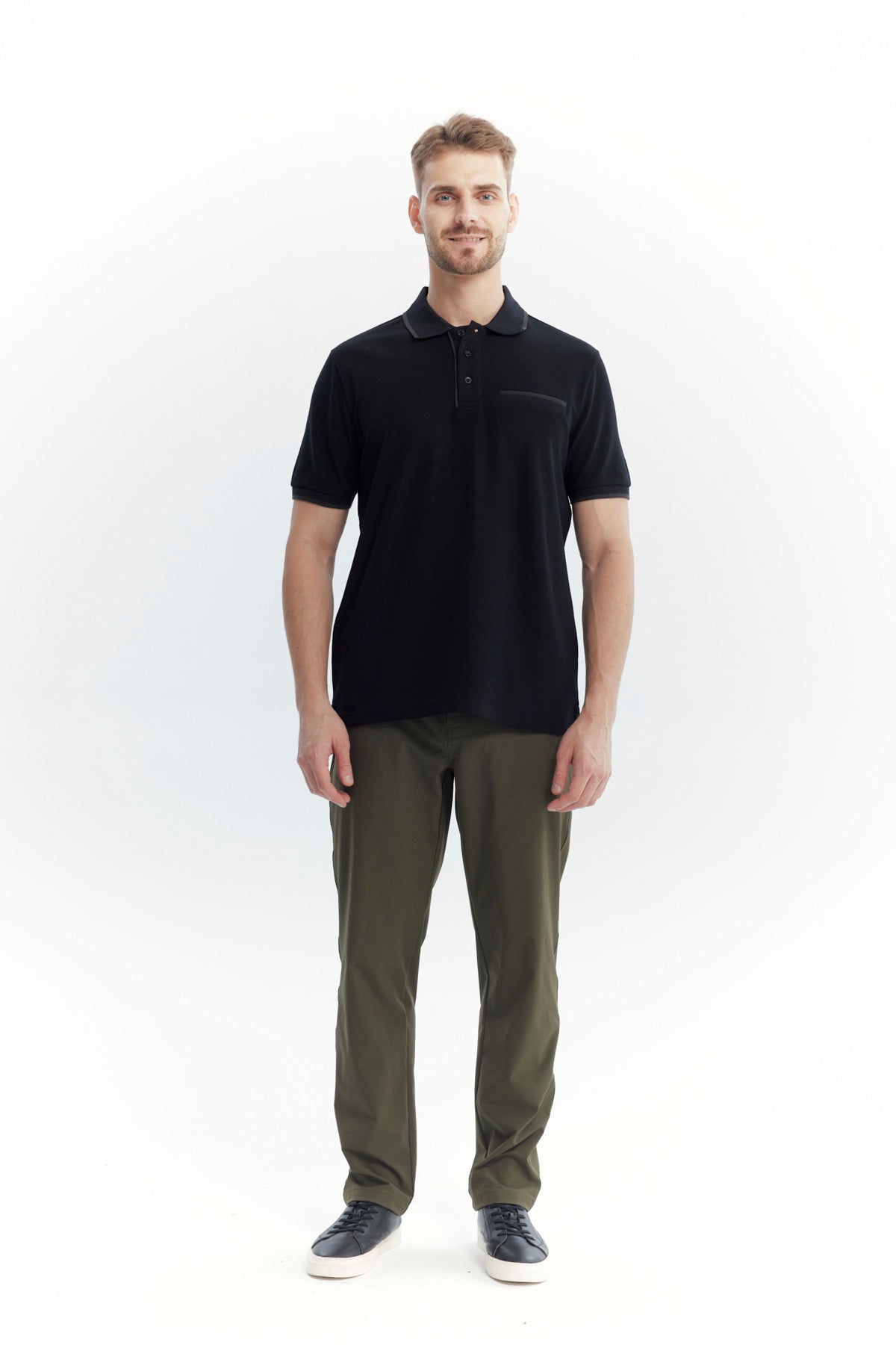Polera Hombre Regular Negro