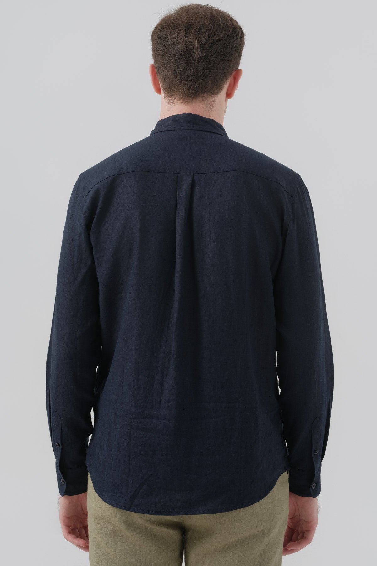 Camisa Regular Hombre Azul Marino