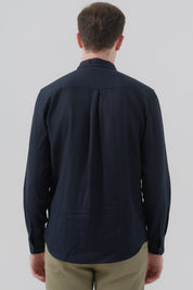 Camisa Regular Hombre Azul Marino