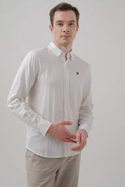 Camisa Regular Hombre Blanco