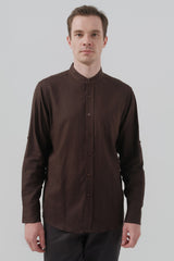 Camisa Classic Hombre Chocolate