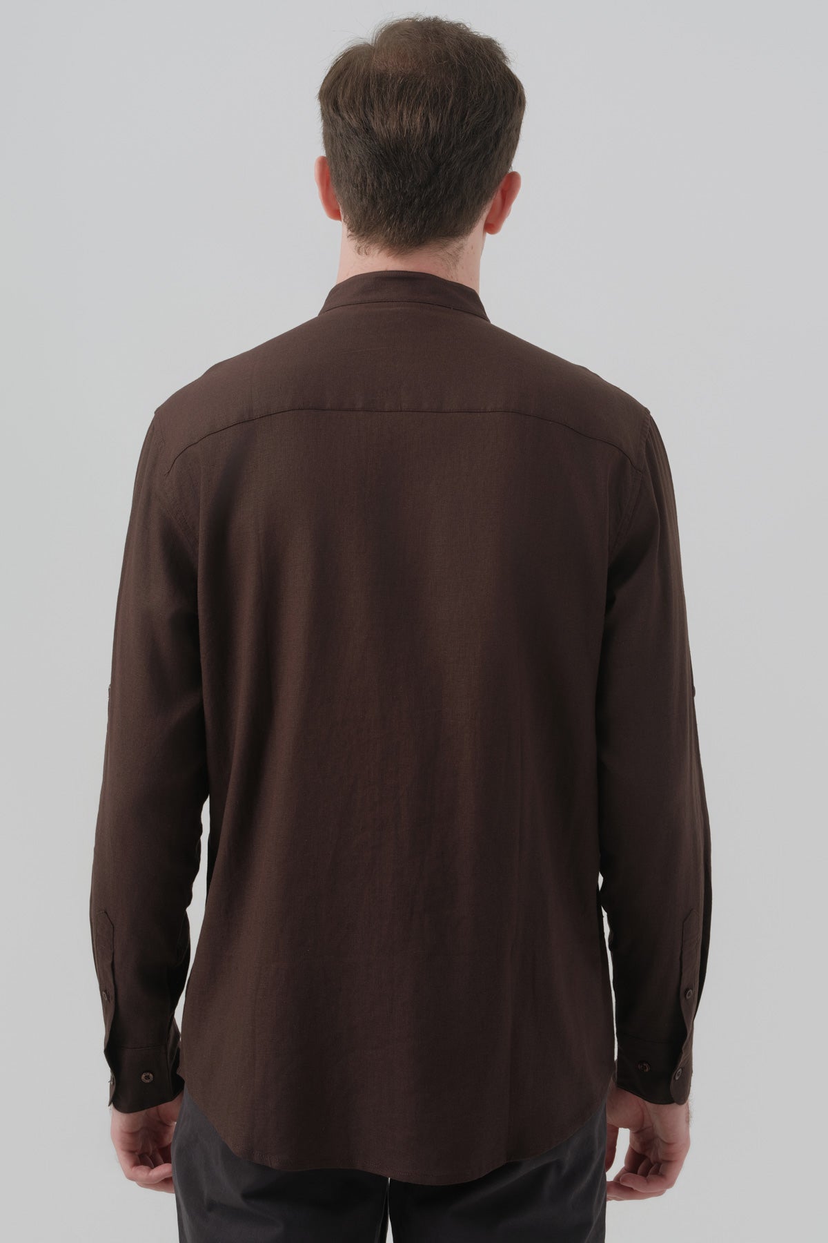 Camisa Classic Hombre Chocolate