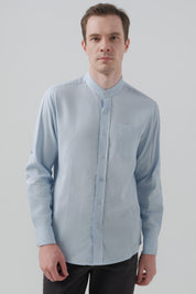 Camisa Classic Hombre Celeste