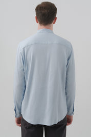 Camisa Classic Hombre Celeste