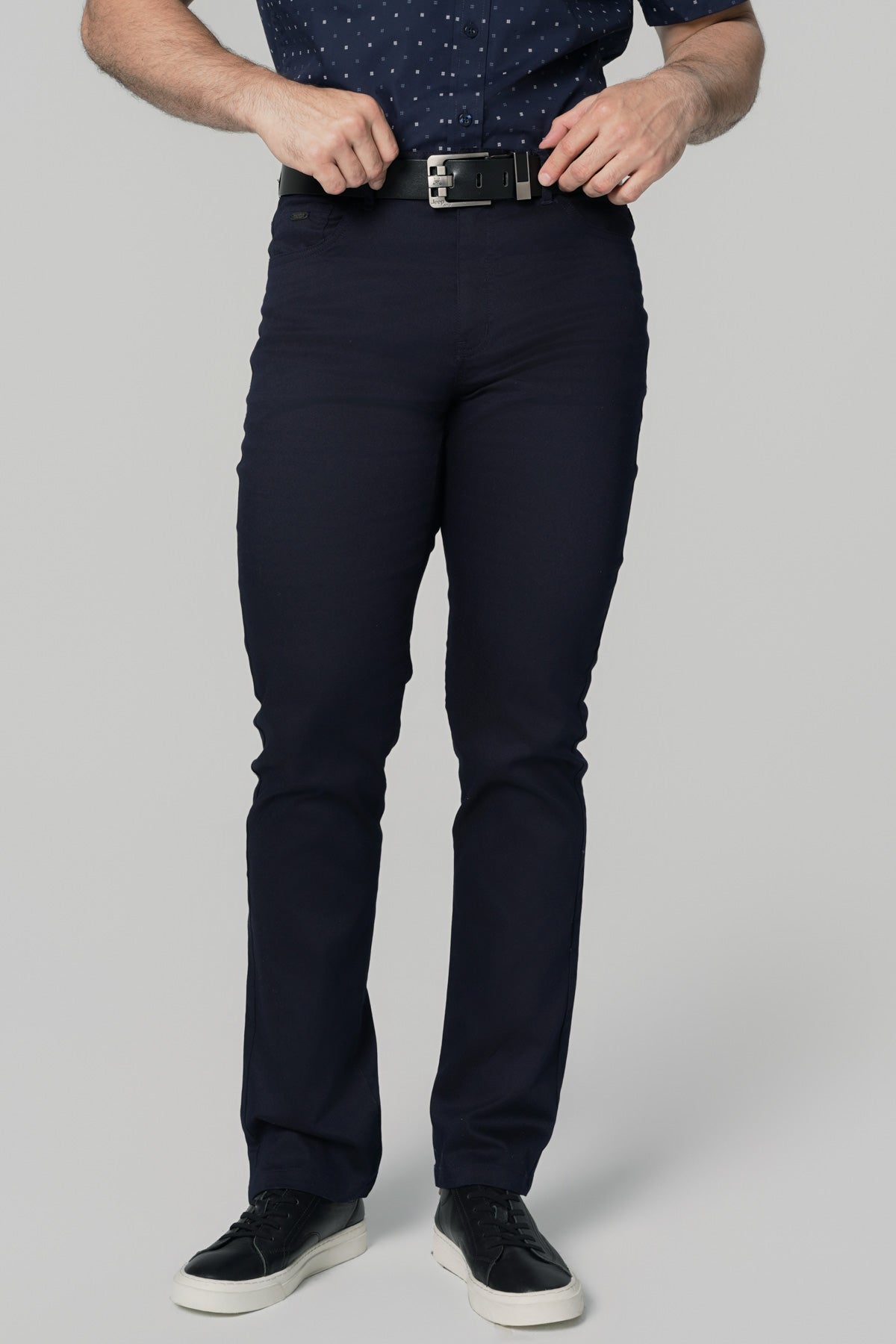 Pantalón Hombre Calce Recto Azul Marino