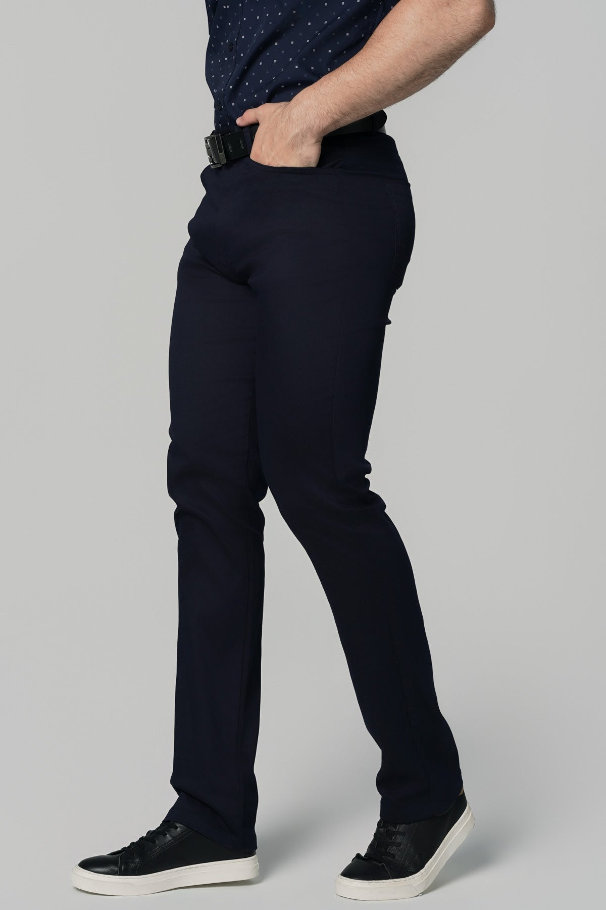Pantalón Hombre Calce Recto Azul Marino