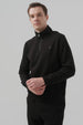 Polerón Hombre Regular Half Zipper Negro