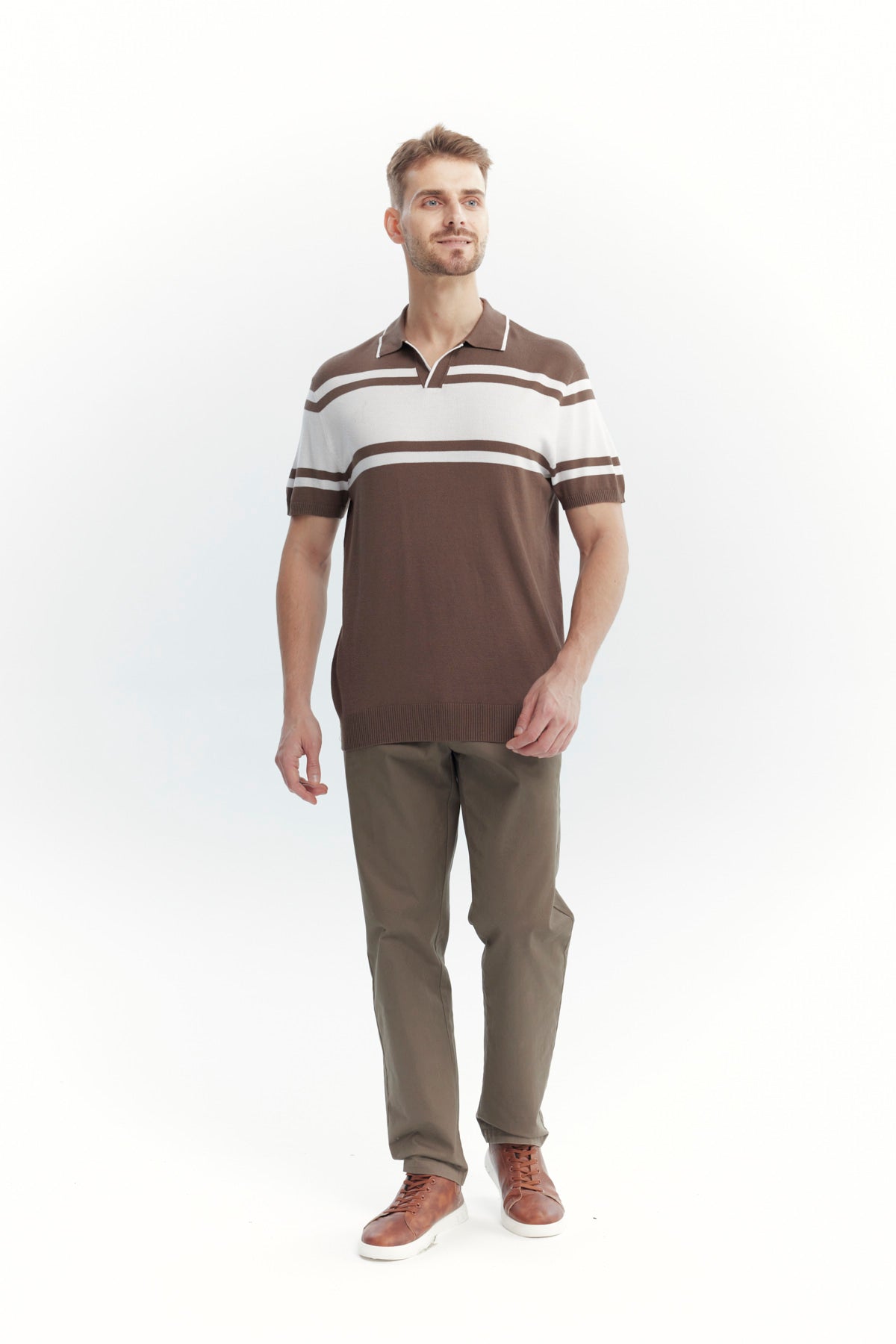 Sweater Hombre Casual Café