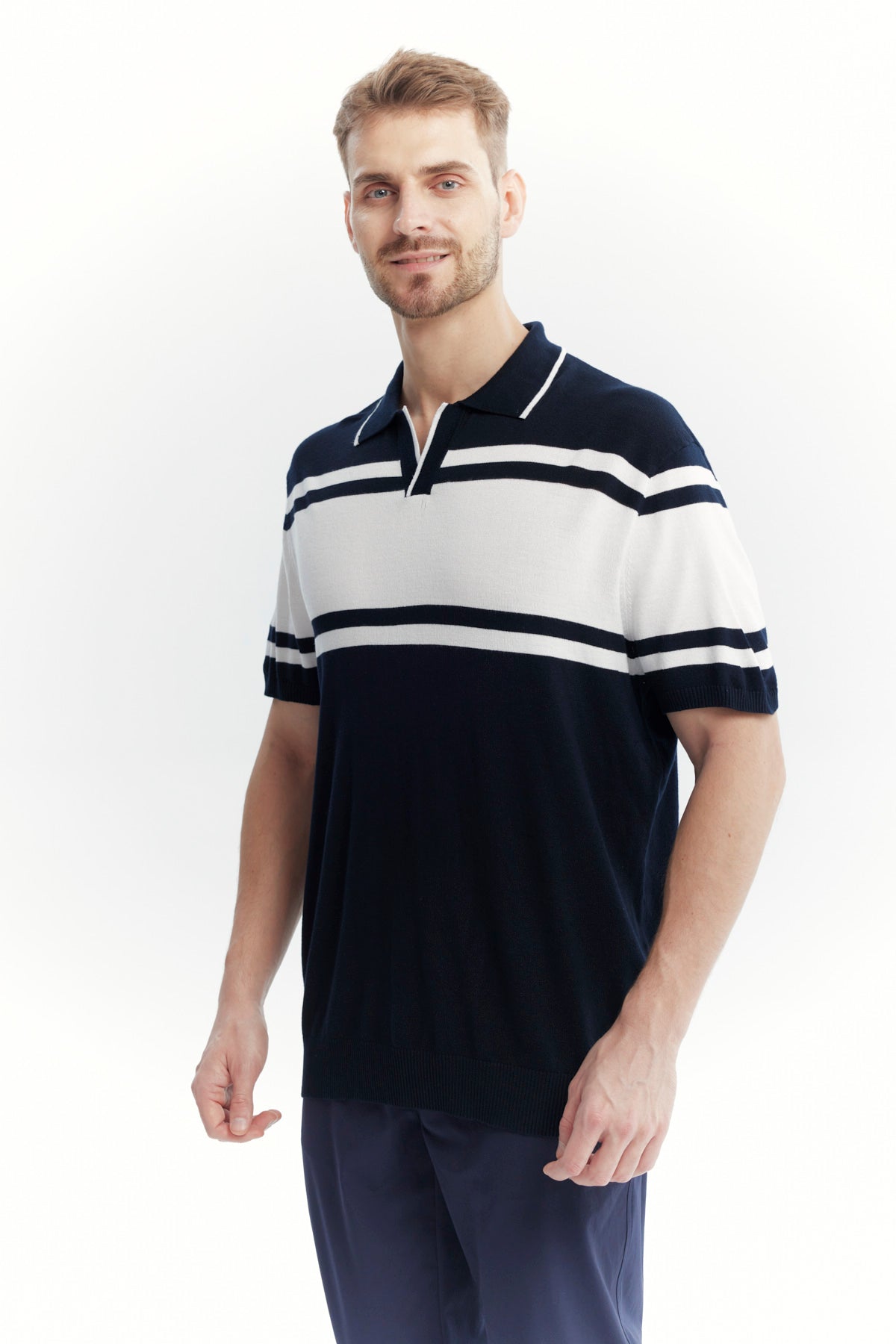 Sweater Hombre Casual Azul Marino