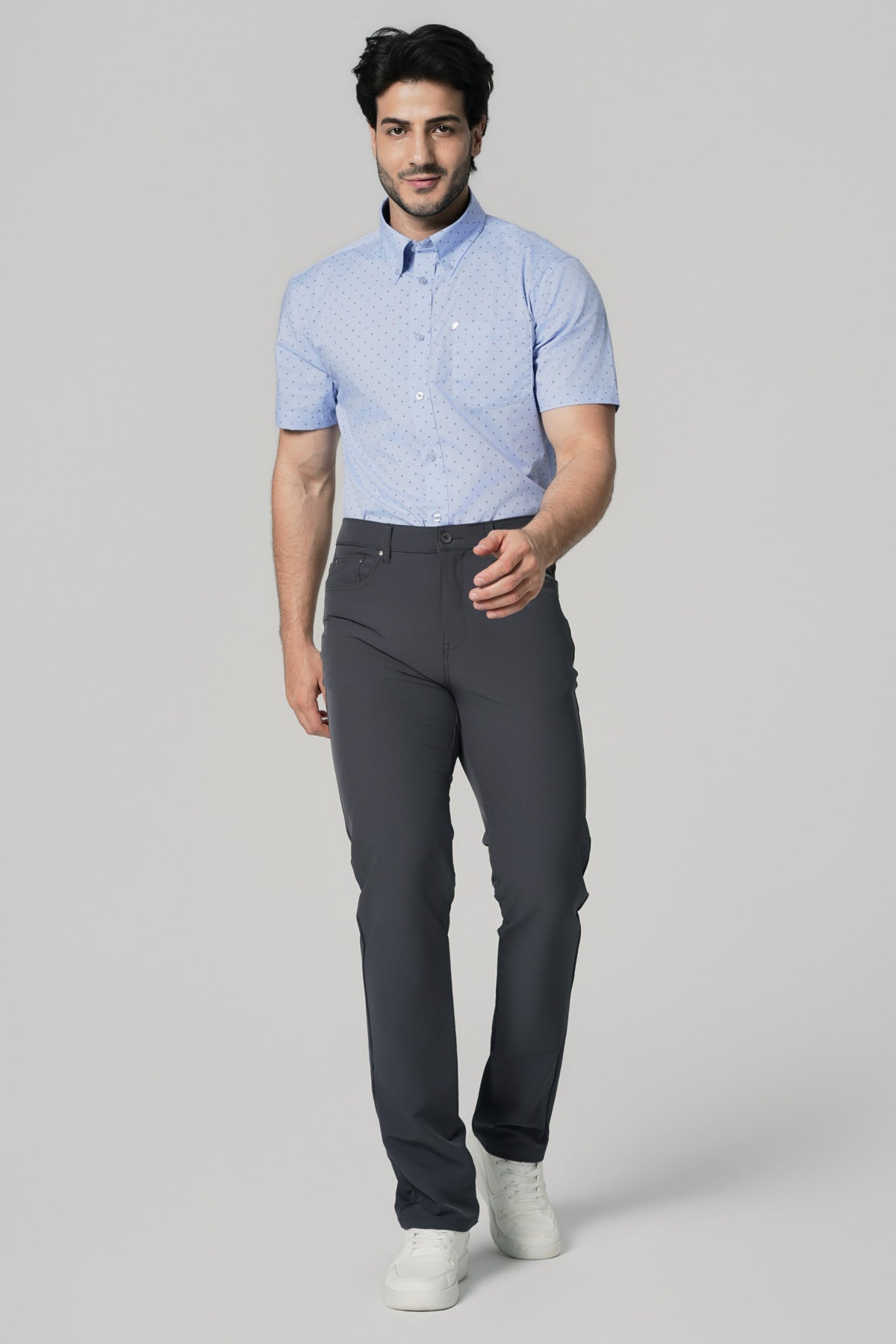 Pantalón Hombre Calce Recto Marengo