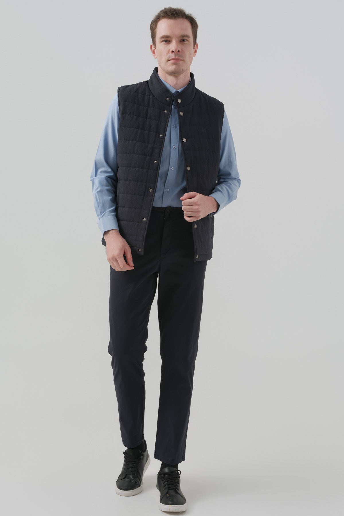Parka Hombre Regular Azul Marino
