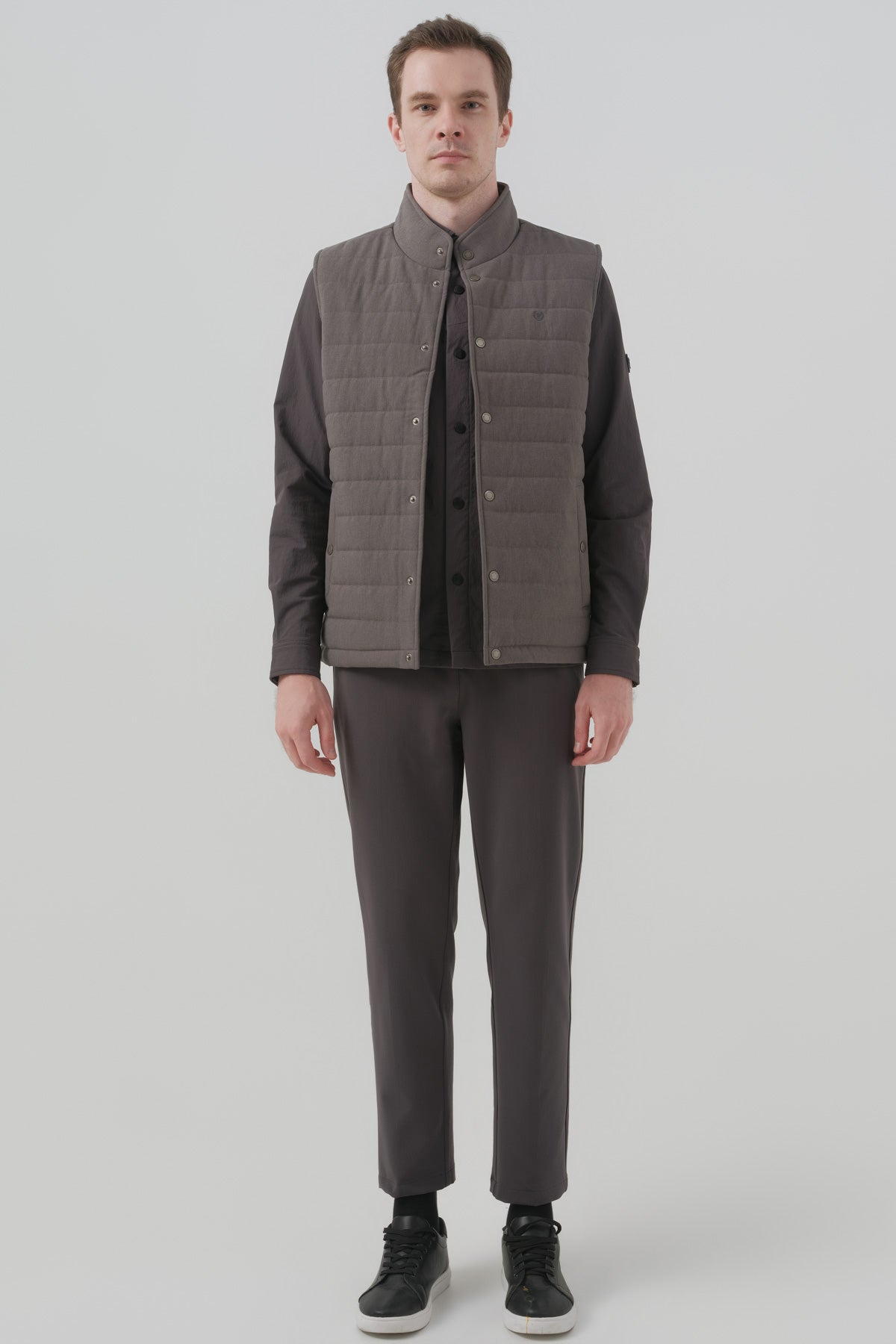 Parka Hombre Regular Gris