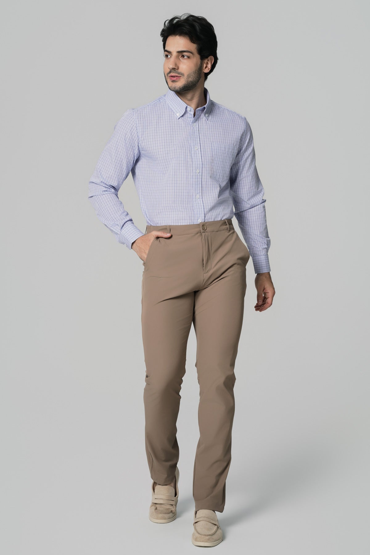 Pantalón Clásico Hombre Kaki