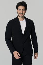 Blazer Regular Hombre Negro
