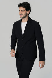 Blazer Regular Hombre Negro