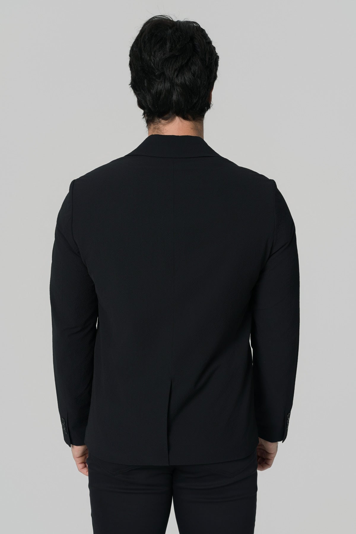 Blazer Regular Hombre Negro