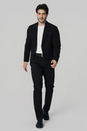 Blazer Regular Hombre Negro