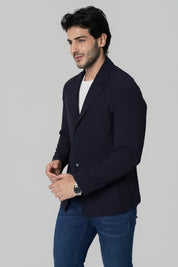 Chaqueta Regular Hombre Azul Marino