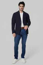 Chaqueta Regular Hombre Azul Marino